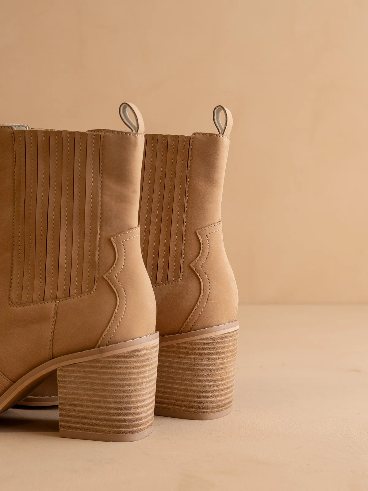 The Addison |  Camel Western Inspired Boot - Image 3