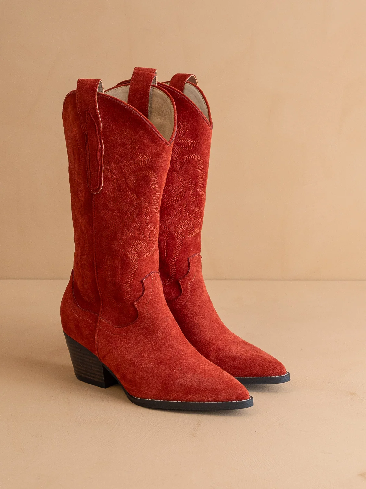 The Amaya | Red Classic Cowgirl Boot - Image 4