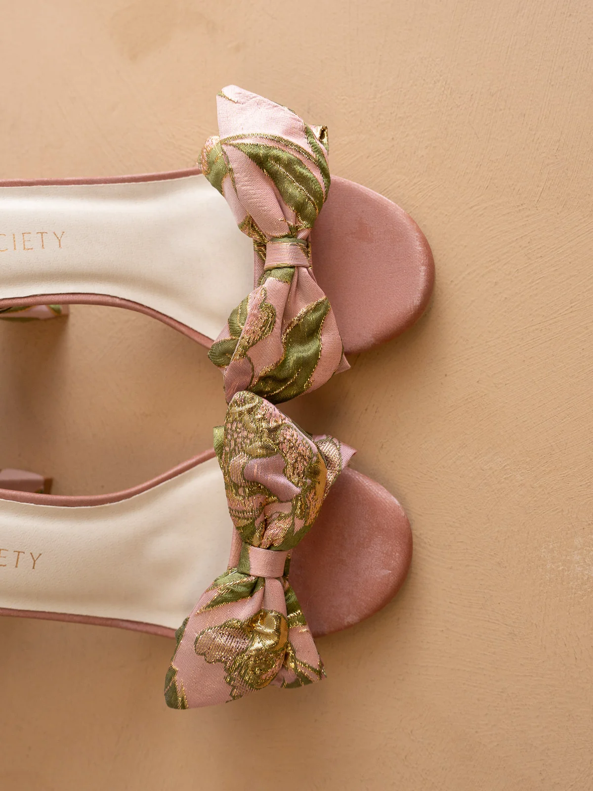 The Celine | Rose Garden Bow Block Heel - Image 5
