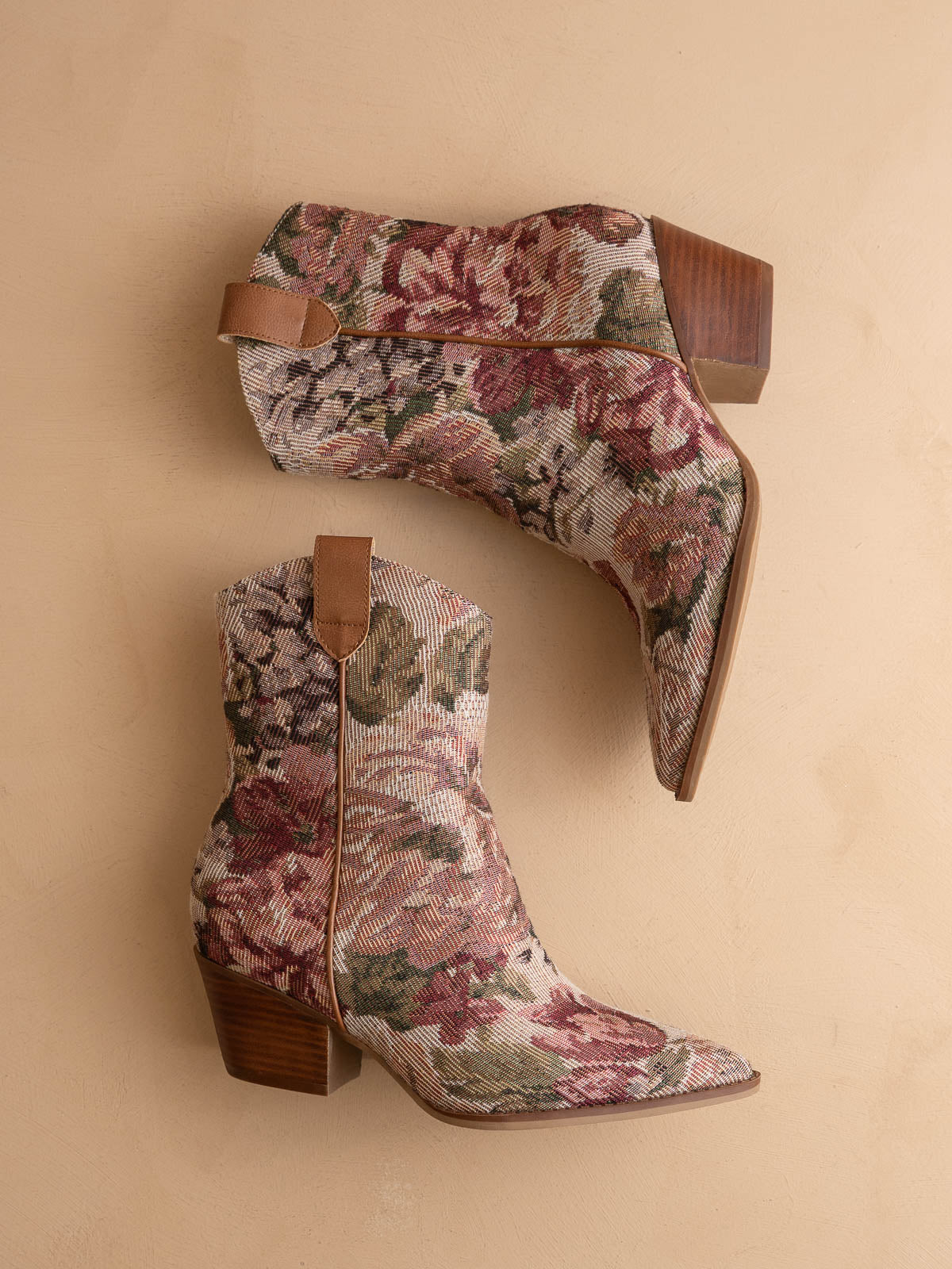 The Karina | Mauve Tapestry Bootie - Image 4