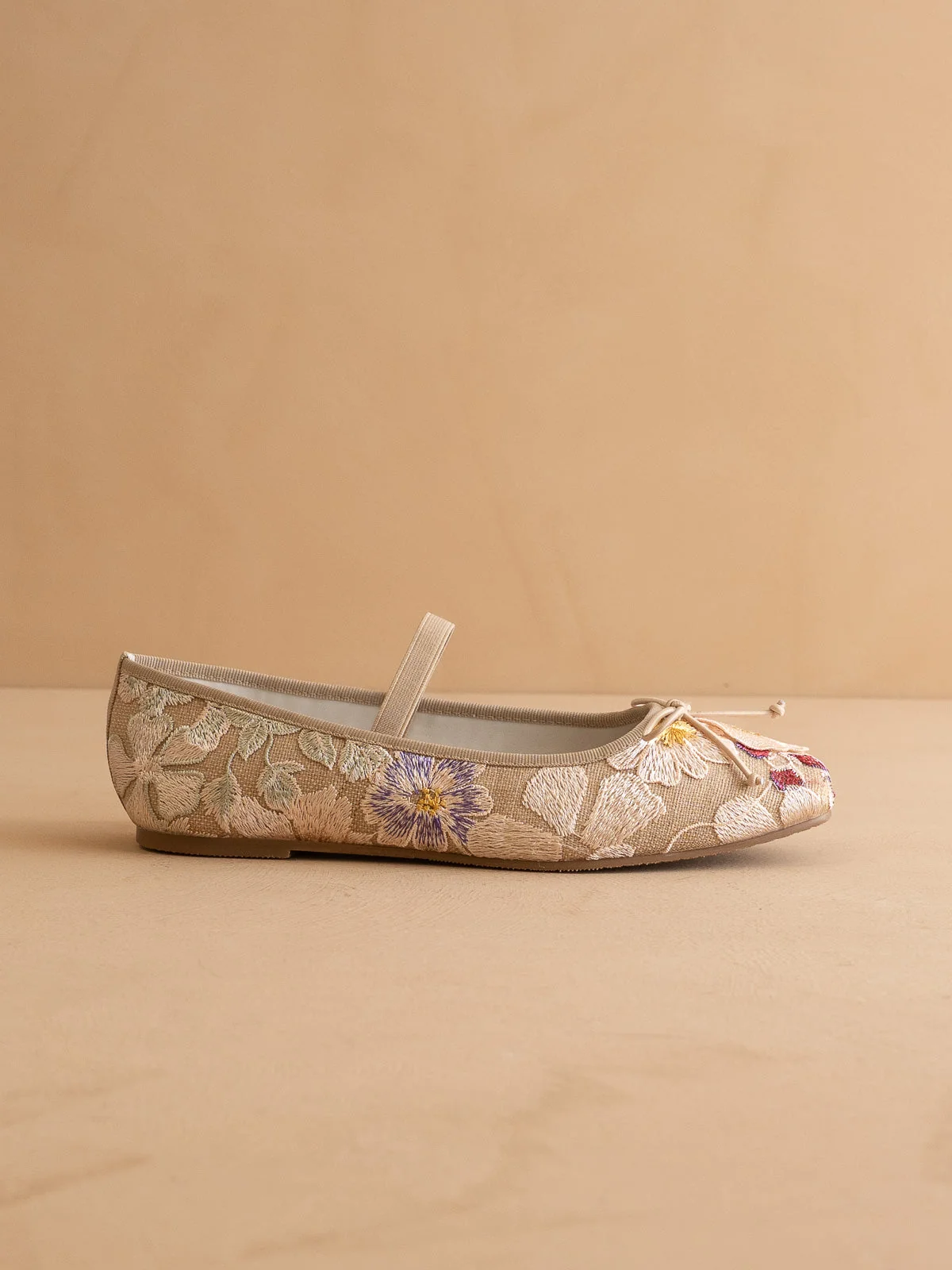 The London | Floral Ballet Pointe Flat - Image 3