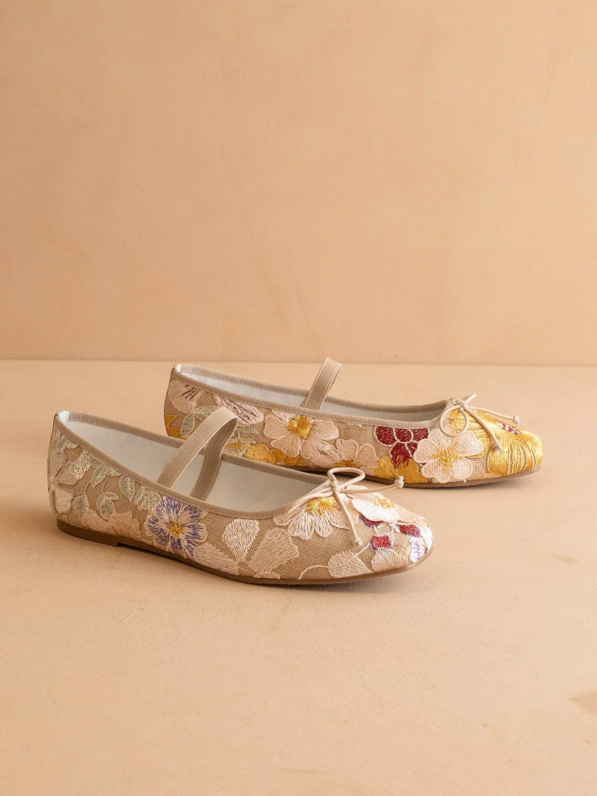 The London | Floral Ballet Pointe Flat - Image 4