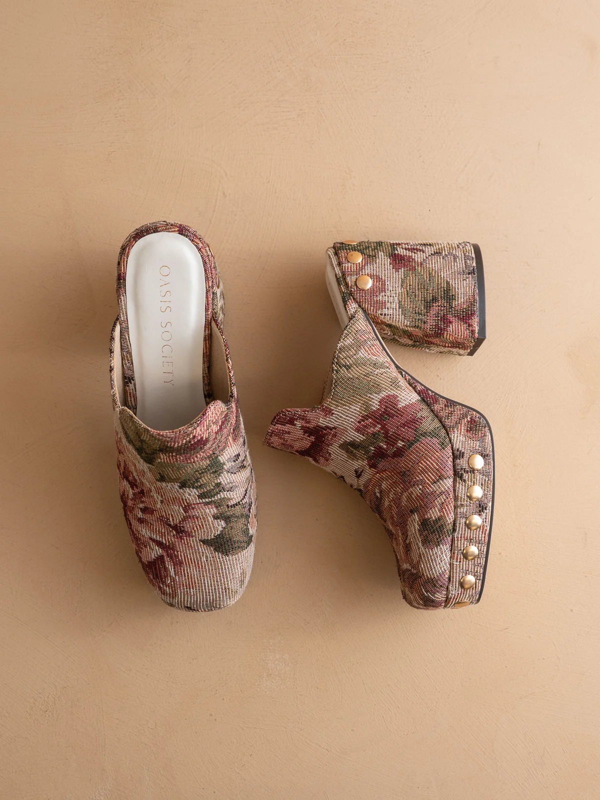 The Sierra | Mauve Tapestry Platform Clog - Image 3