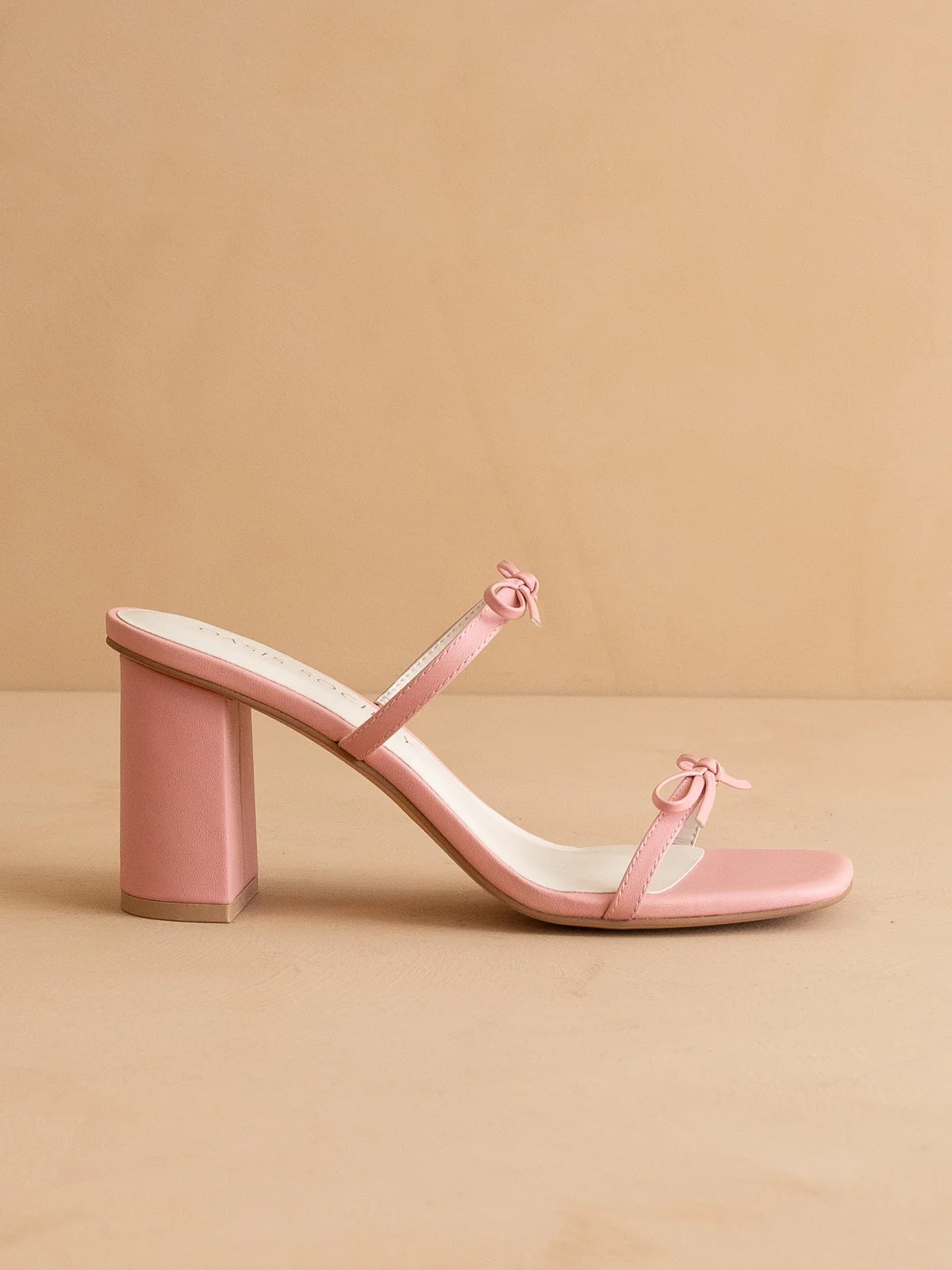 The Wendy | Pink Double Strap Double Bow Heels *FINAL SALE* - Image 4